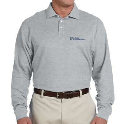 New Foundations Long Sleeve Polo - Men's Pima Piqué Long-Sleeve Polo Thumbnail