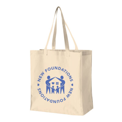 New Foundations Tote Bag - 6 oz. Canvas Grocery Tote Thumbnail